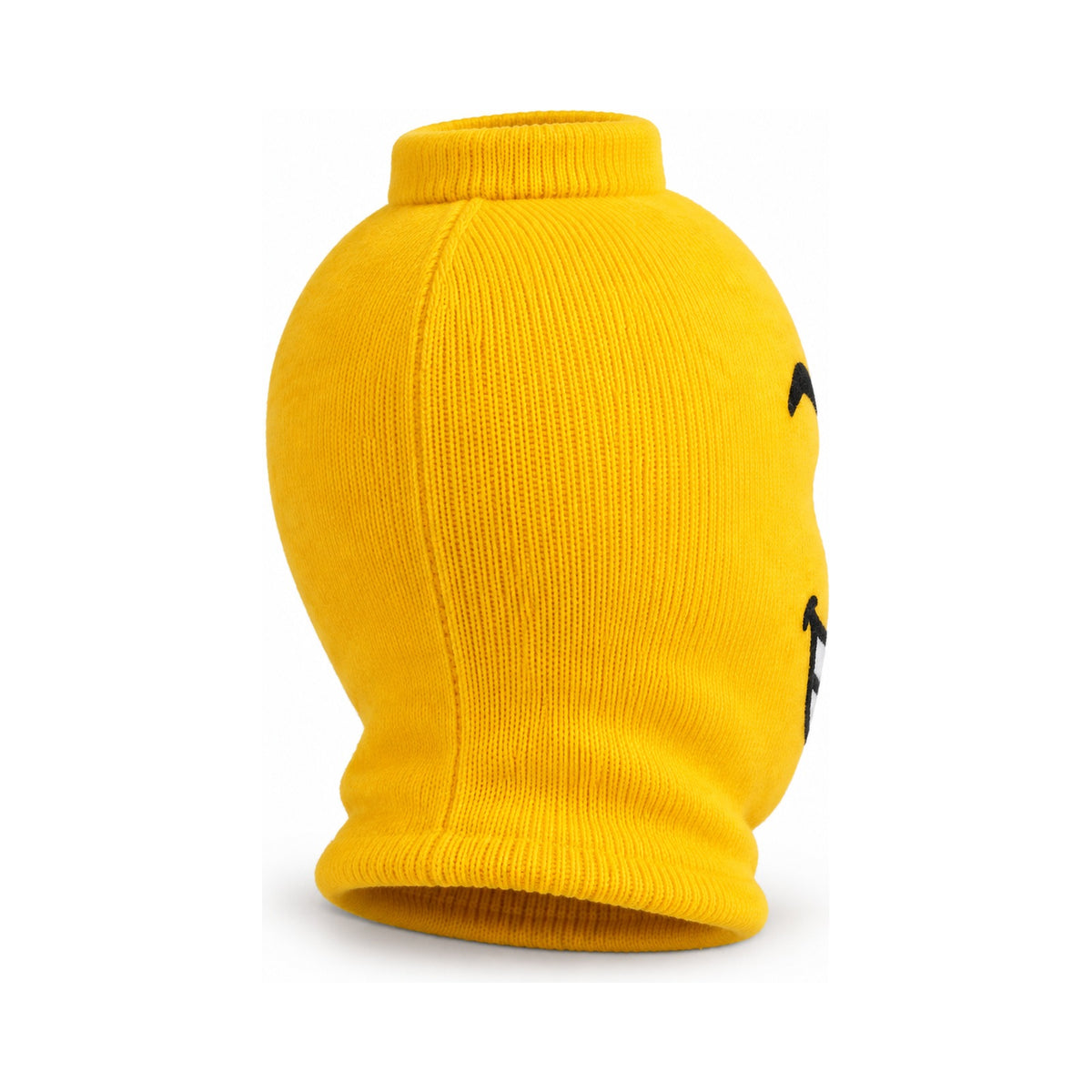 Back view of the BUCK GRIN knit balaclava